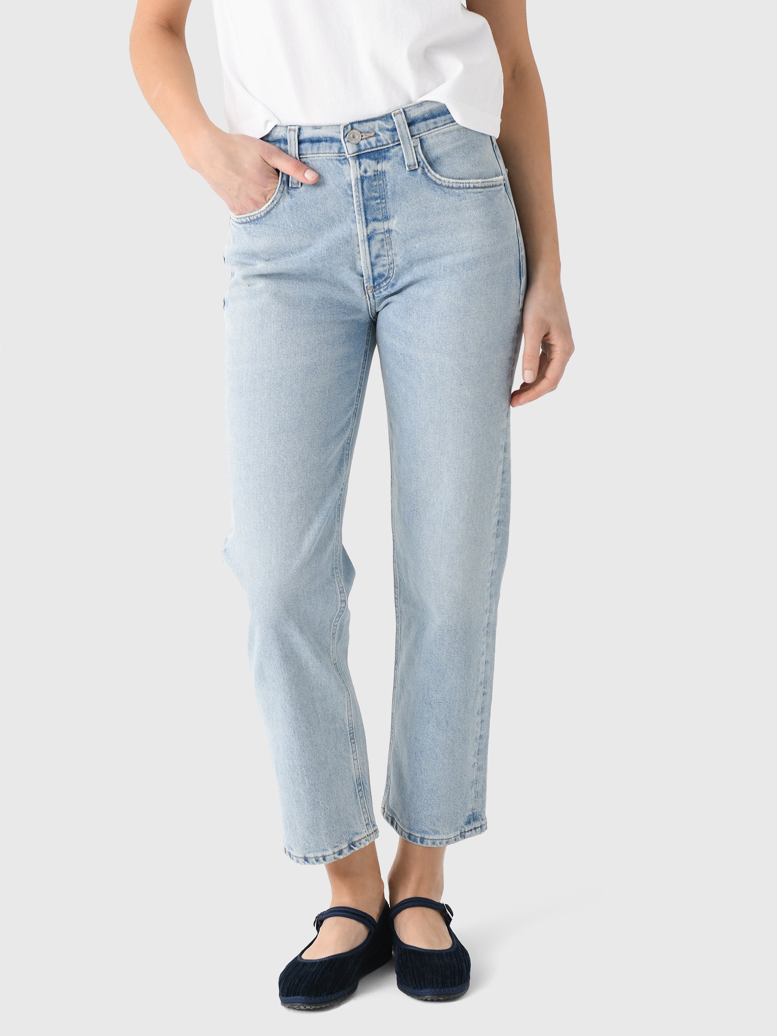 Citizens Of Humanity Women's Delfina Straight Jean - Saint Bernard