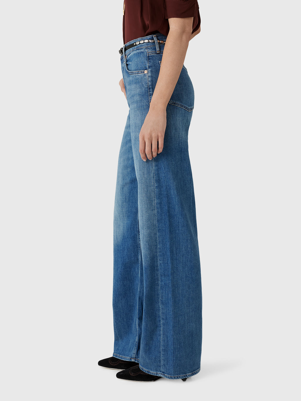 Citizens Of Humanity Women's Lyra Long Wide Leg Jean - Saint Bernard