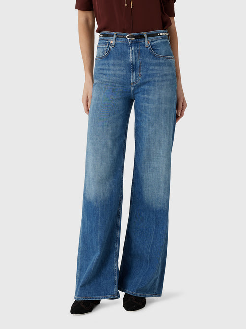 Citizens Of Humanity Women's Lyra Long Wide Leg Jean - Saint Bernard