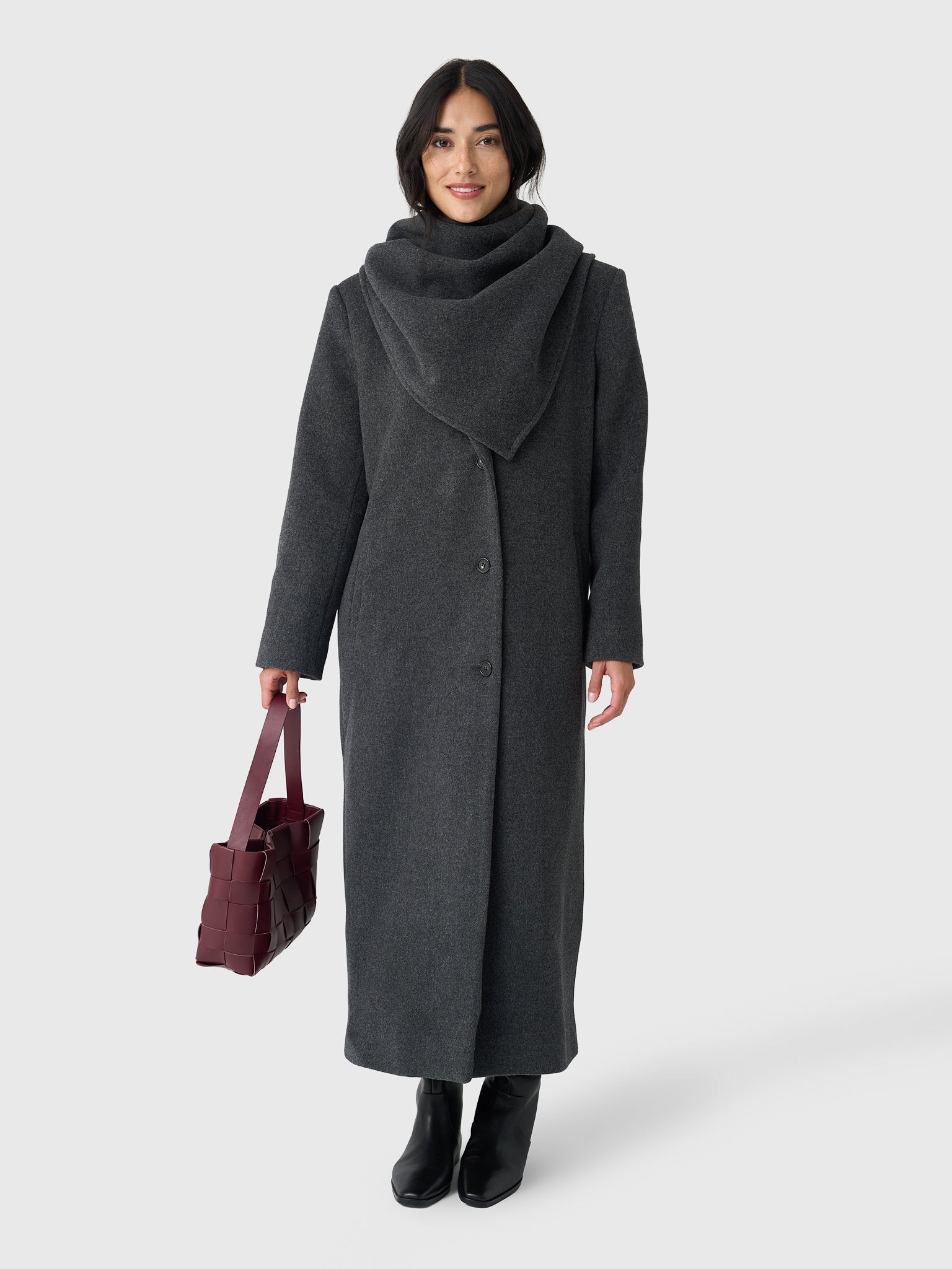The Garment Women's Clooney Man Coat + Scarf - Saint Bernard