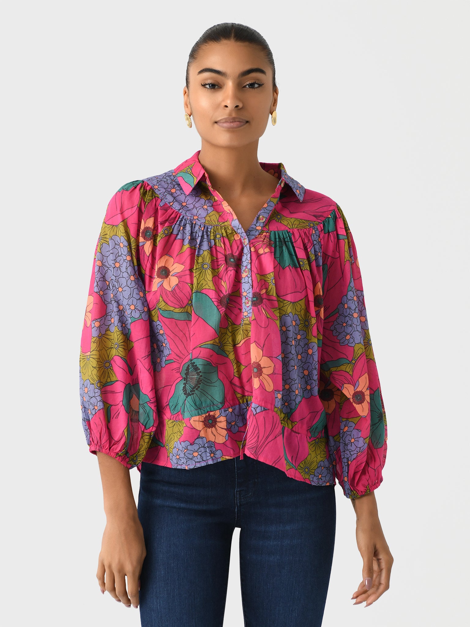 Mother Women's The Wasting Time Henley Top - Saint Bernard