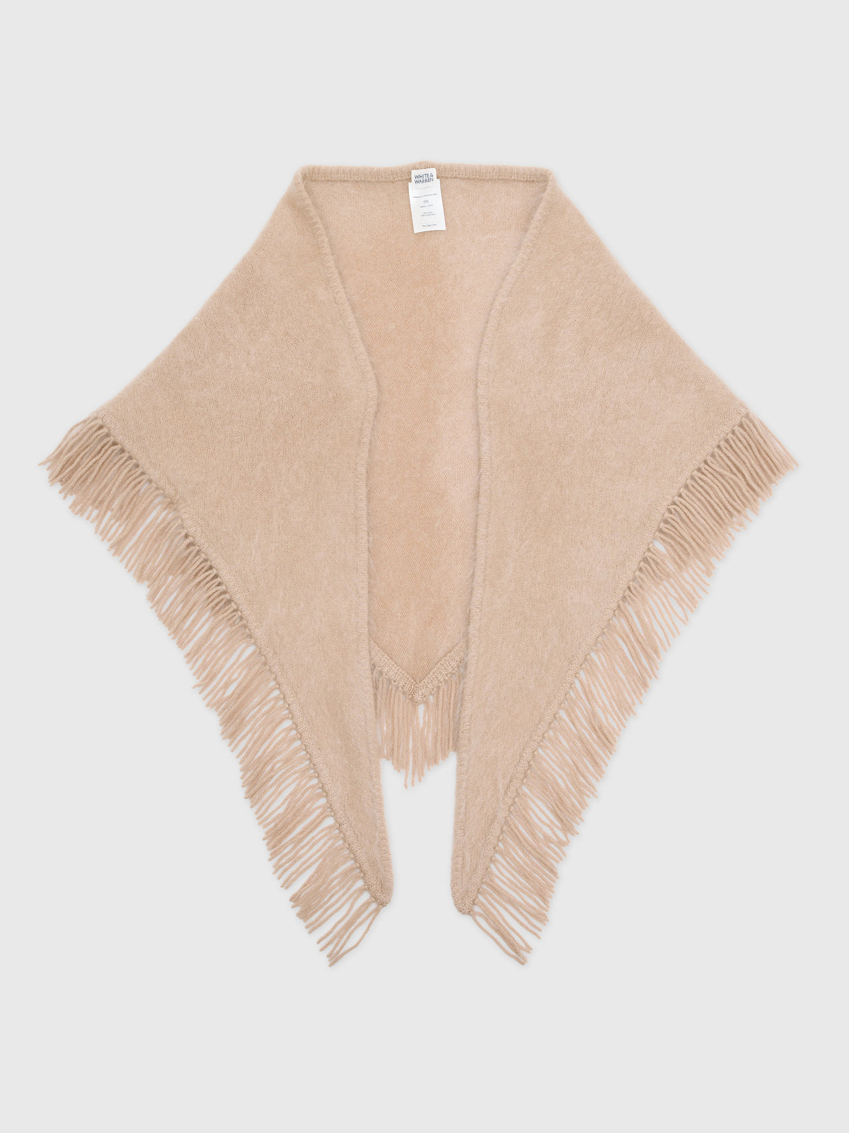 White & Warren Women's Cashmere Blend Triangle Scarf - Saint Bernard