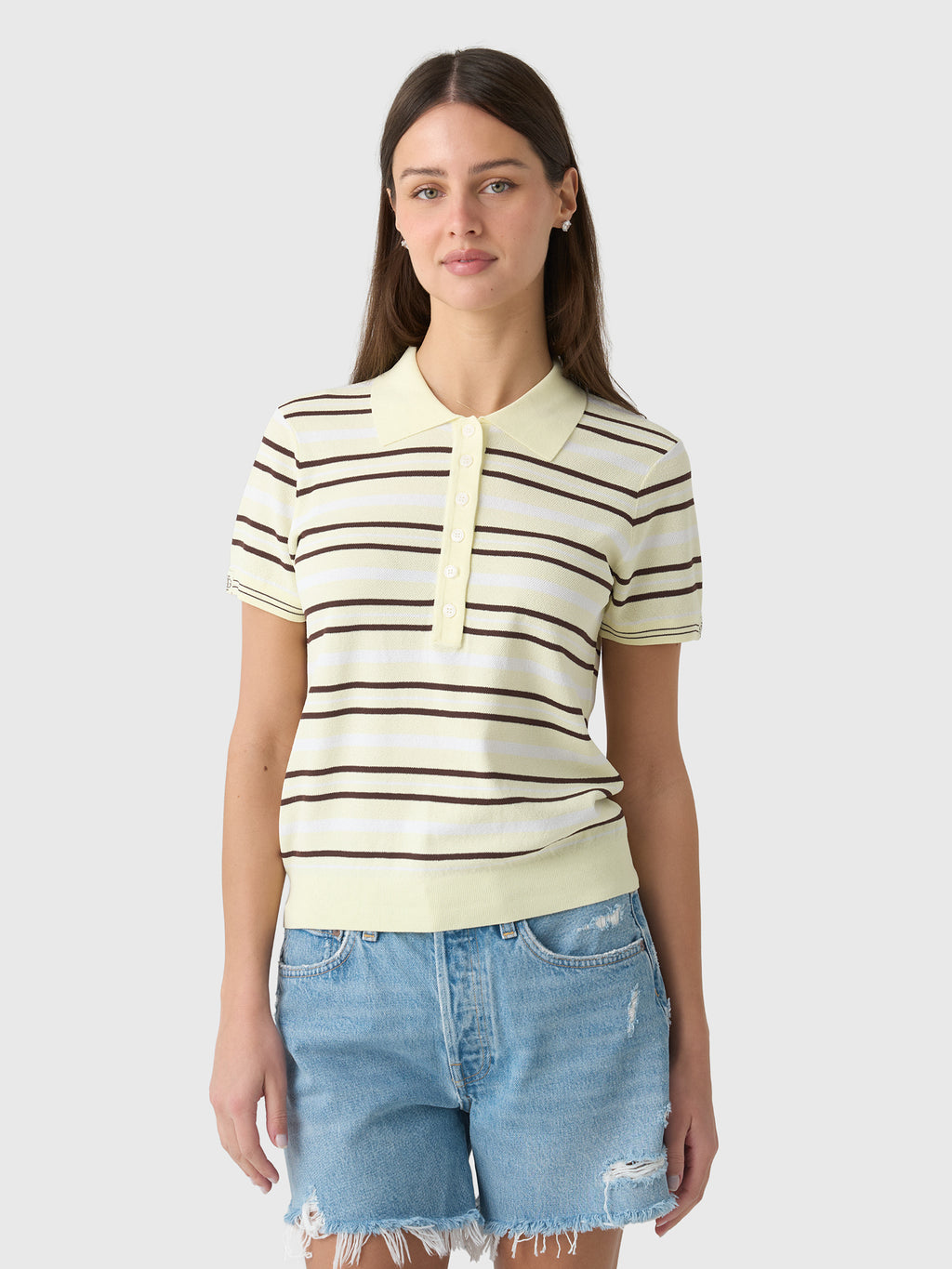 The Garment Women's Madison Button Polo - Saint Bernard