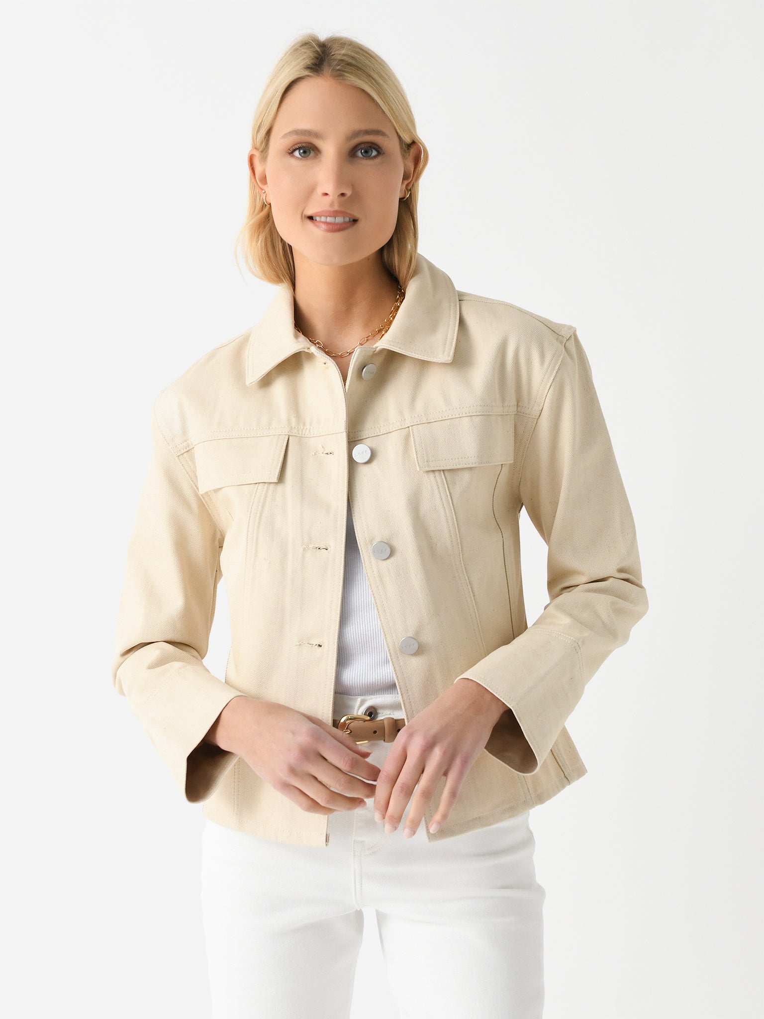 Les Coyotes De Paris Women's Shaped Denim Jacket - Saint Bernard