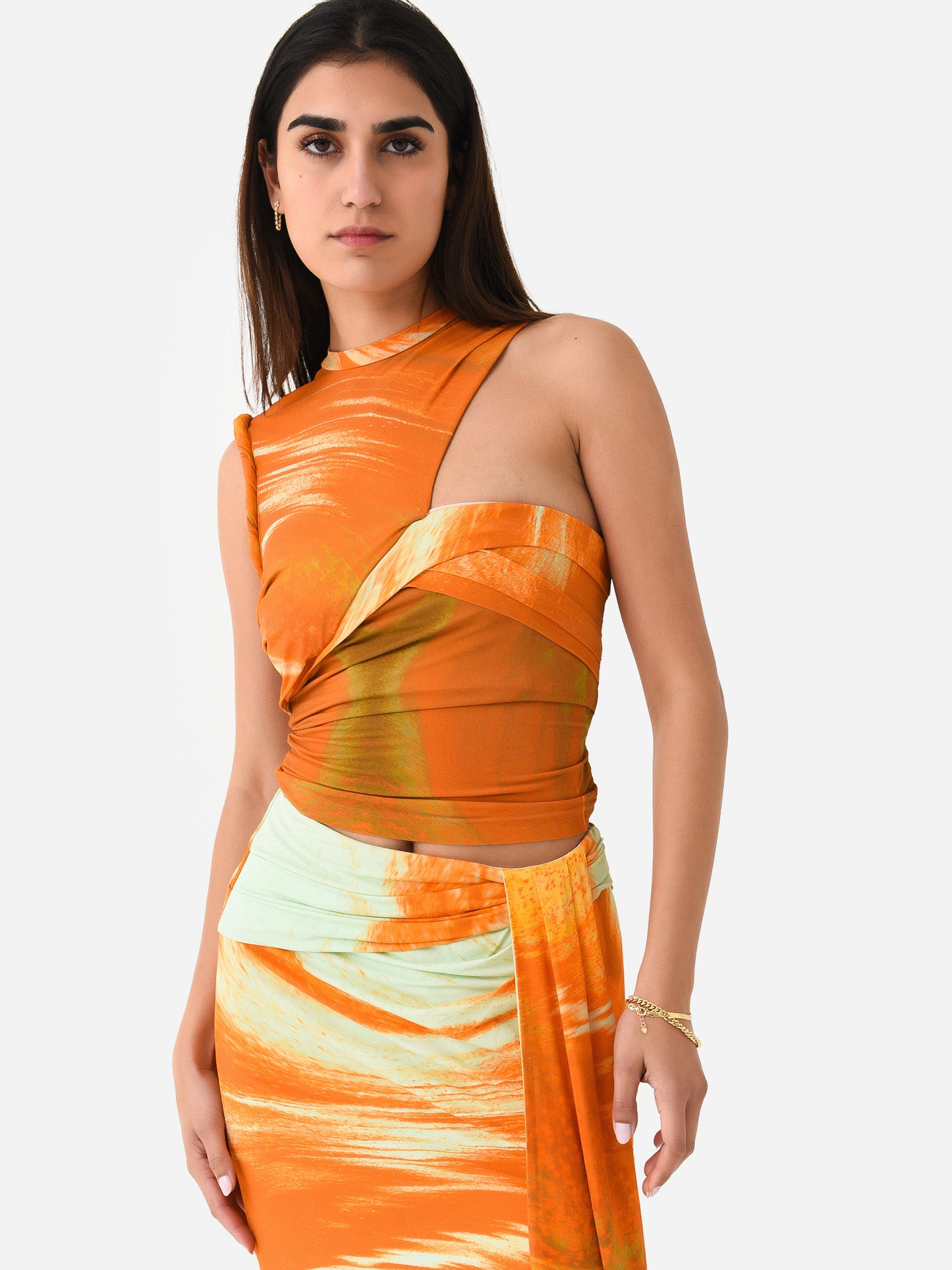 Simkhai Women's Terra Printed Top - Saint Bernard