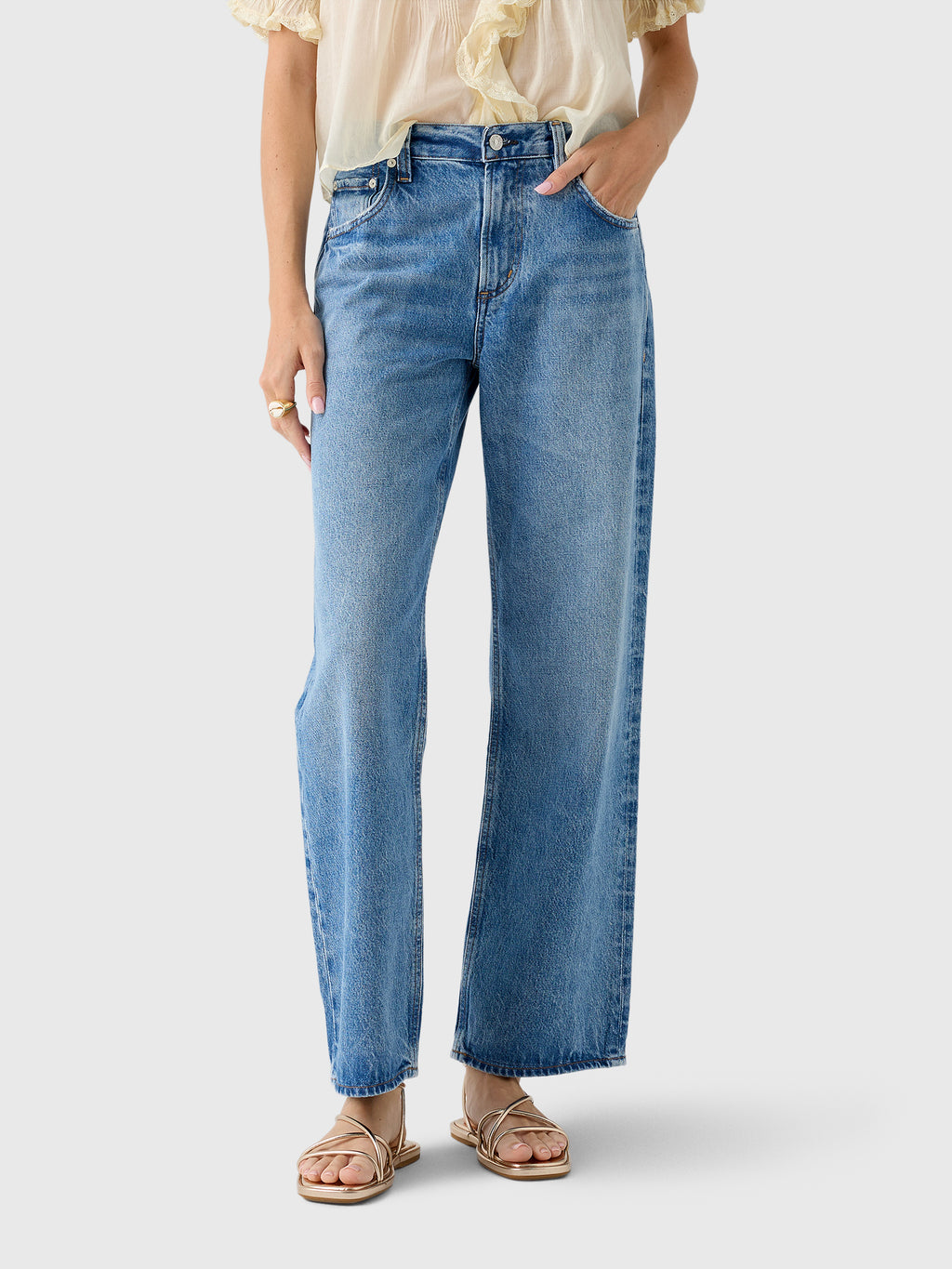 Citizens Of Humanity Women's Lindz Easy Straight Jean - Saint Bernard