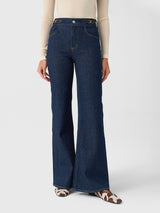 Citizens Of Humanity Women's Kimberly Horsebit Flare Jean - Saint Bernard