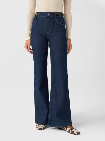 Citizens Of Humanity Women's Kimberly Horsebit Flare Jean - Saint Bernard