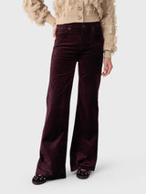 Citizens Of Humanity Women's Kimberly 70s Flare Velvet Pant - Saint Bernard
