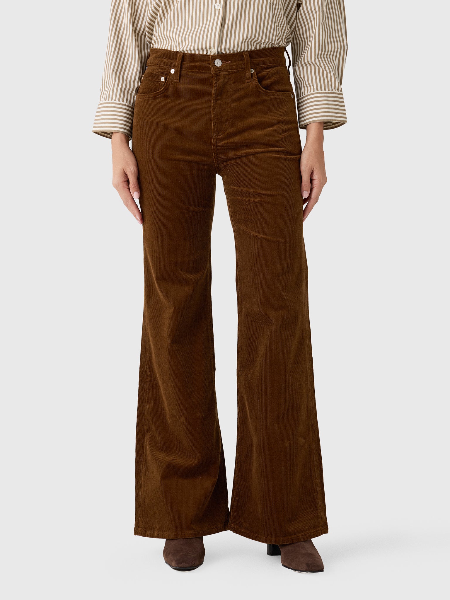 Citizens Of Humanity Women's Kimberly 70s Corduroy Flare Jean - Saint Bernard