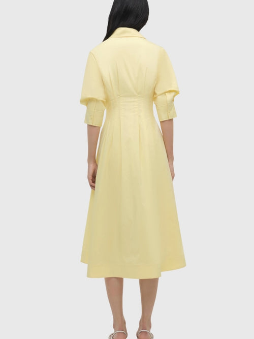 Simkhai Women's Jazz Pintuck Midi Dress