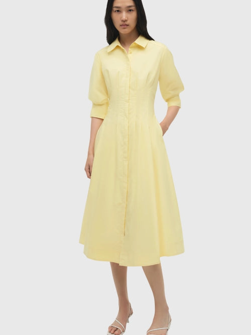 Simkhai Women's Jazz Pintuck Midi Dress