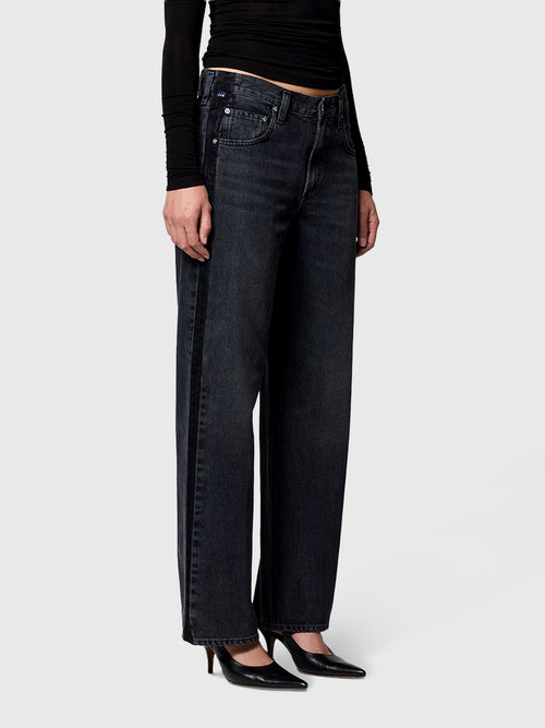 Citizens Of Humanity Women's Lindz Easy Straight Tuxedo Stripe Jean - Saint Bernard