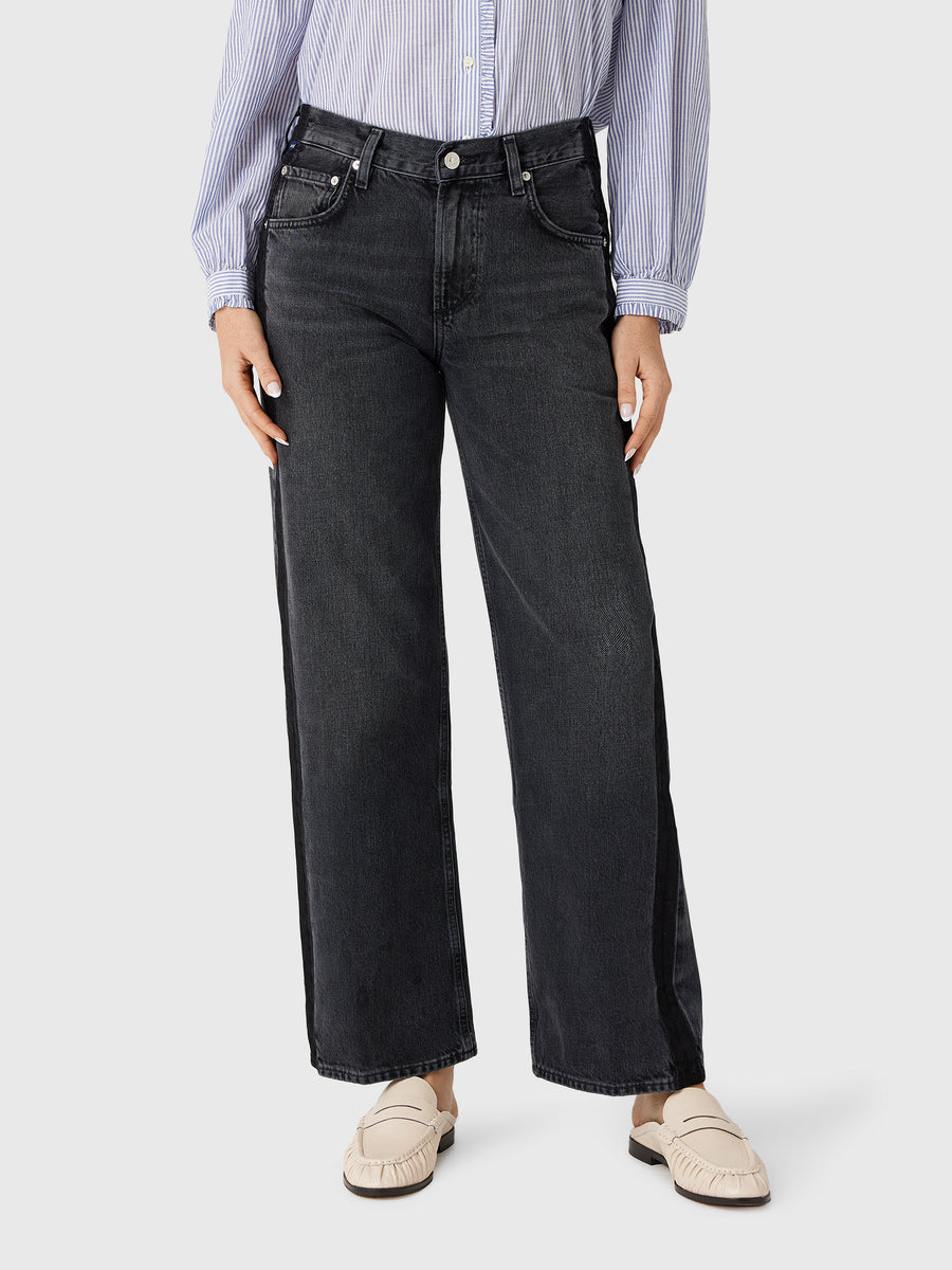 Citizens Of Humanity Women's Lindz Easy Straight Tuxedo Stripe Jean - Saint Bernard