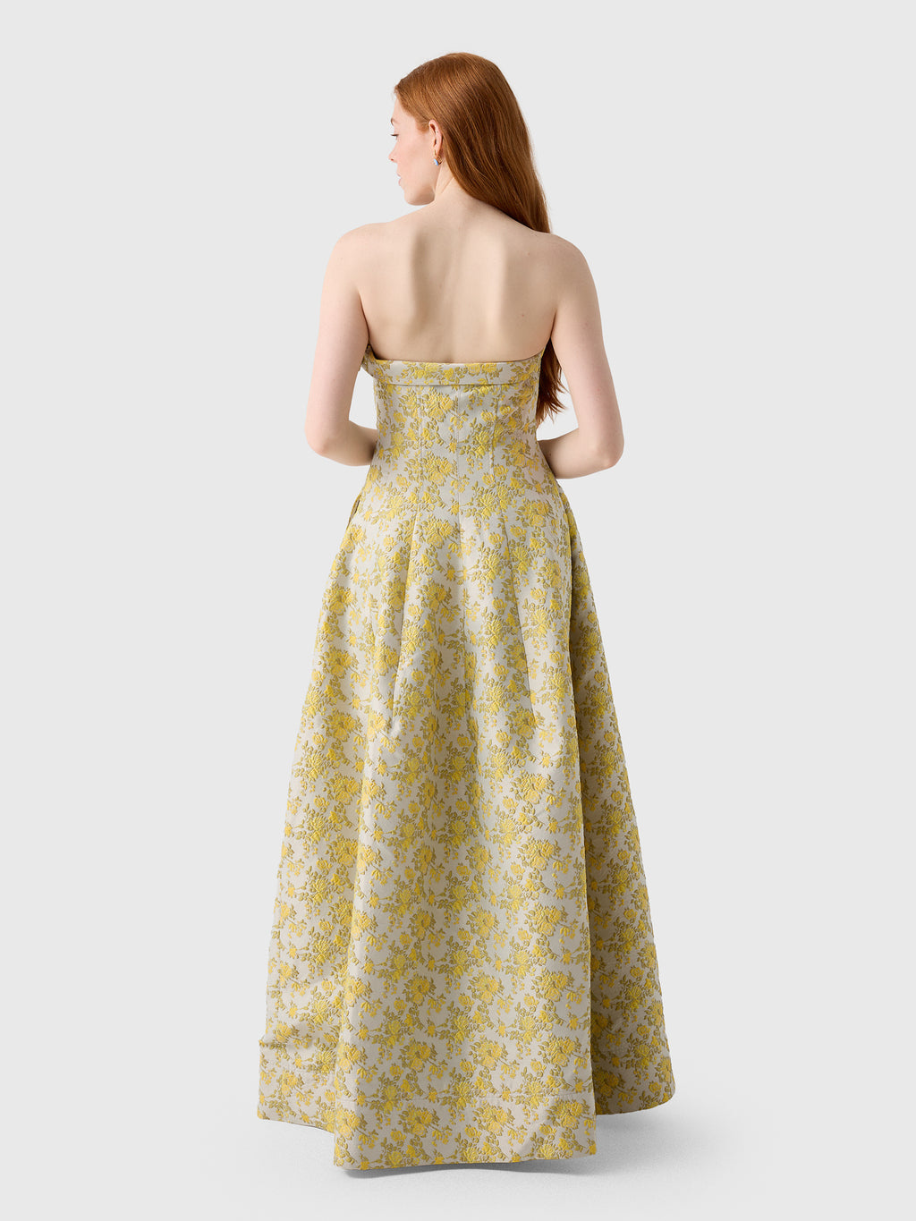 Simkhai Women's Octavia Jacquard Strapless Gown - Saint Bernard