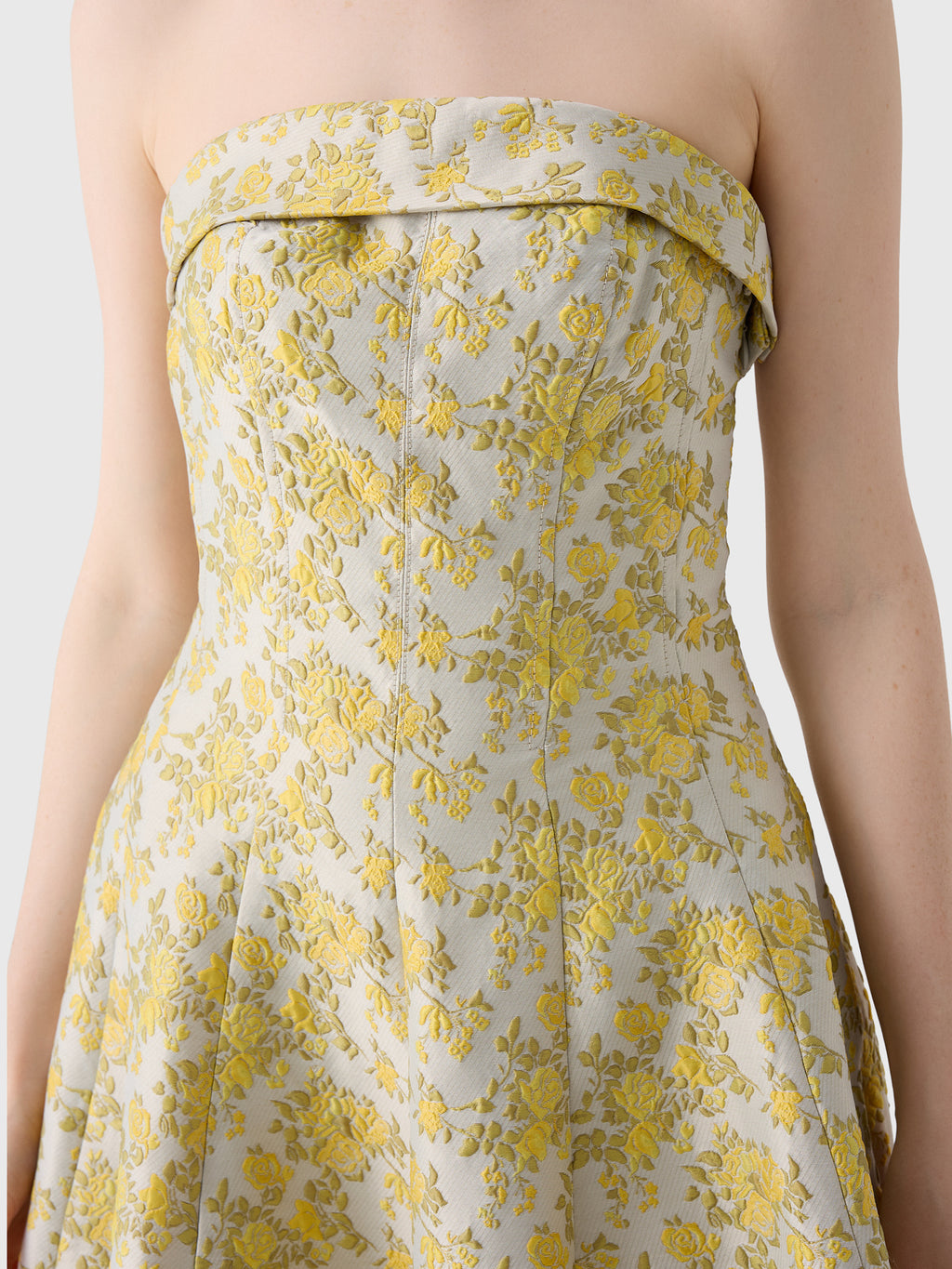 Simkhai Women's Octavia Jacquard Strapless Gown - Saint Bernard