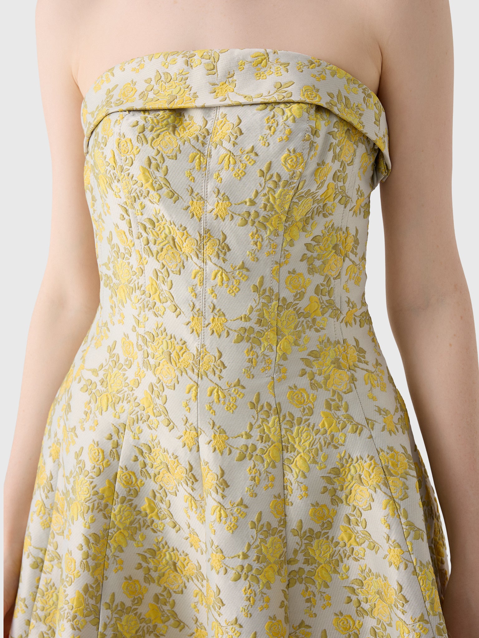 Simkhai Women's Octavia Jacquard Strapless Gown - Saint Bernard