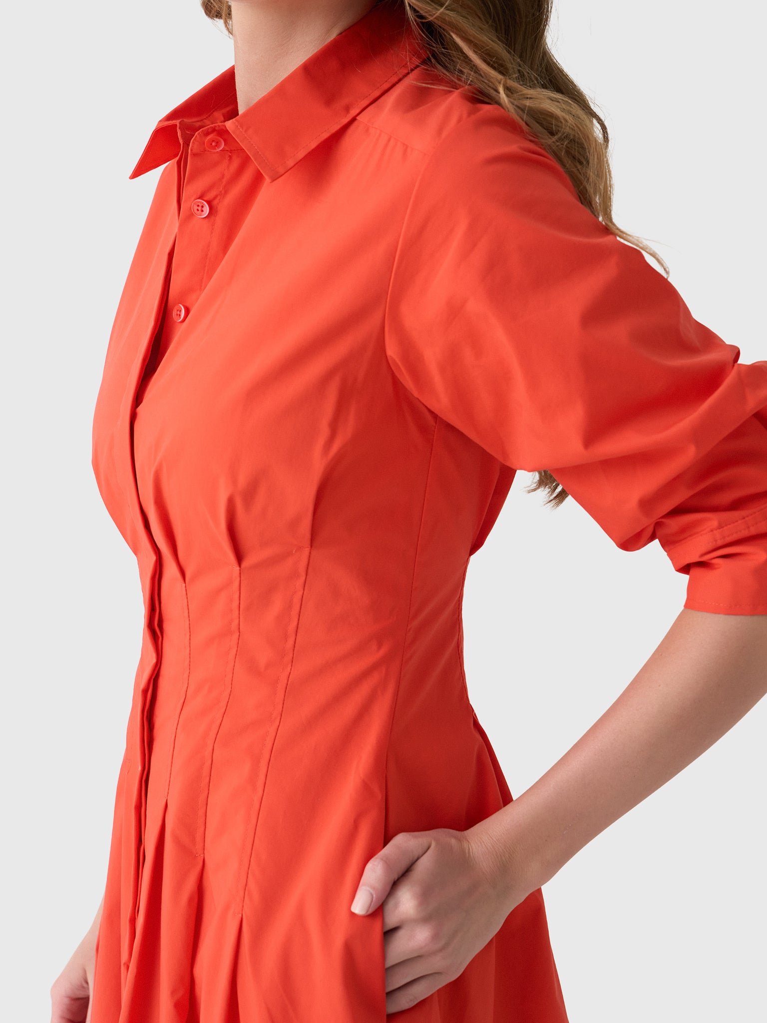 Simkhai Women's Jazz Pintuck Midi Dress - Saint Bernard