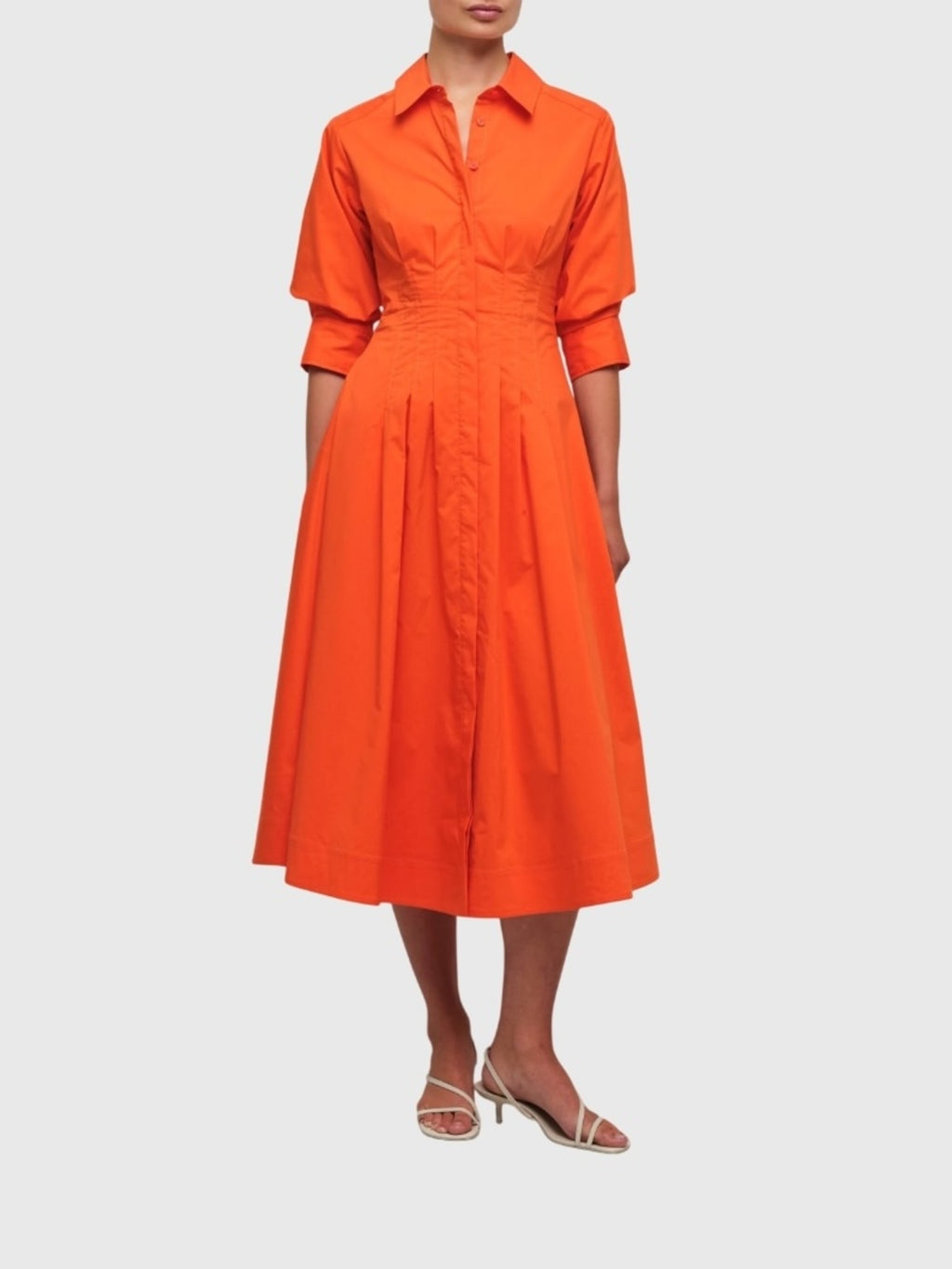 Simkhai Women's Jazz Pintuck Midi Dress - Saint Bernard