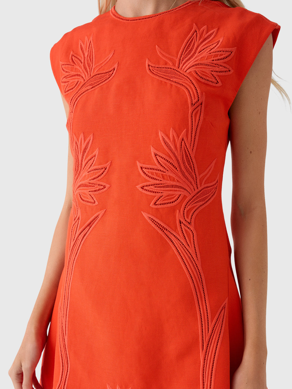 Simkhai Women's Raquel Embroidered Mini Dress - Saint Bernard