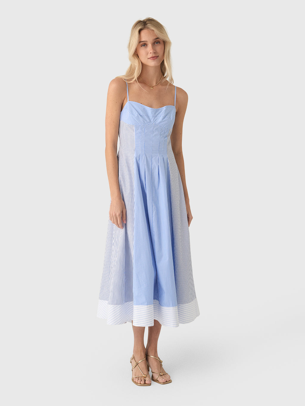 Simkhai Women's Chamberlain Cotton Midi Dress - Saint Bernard