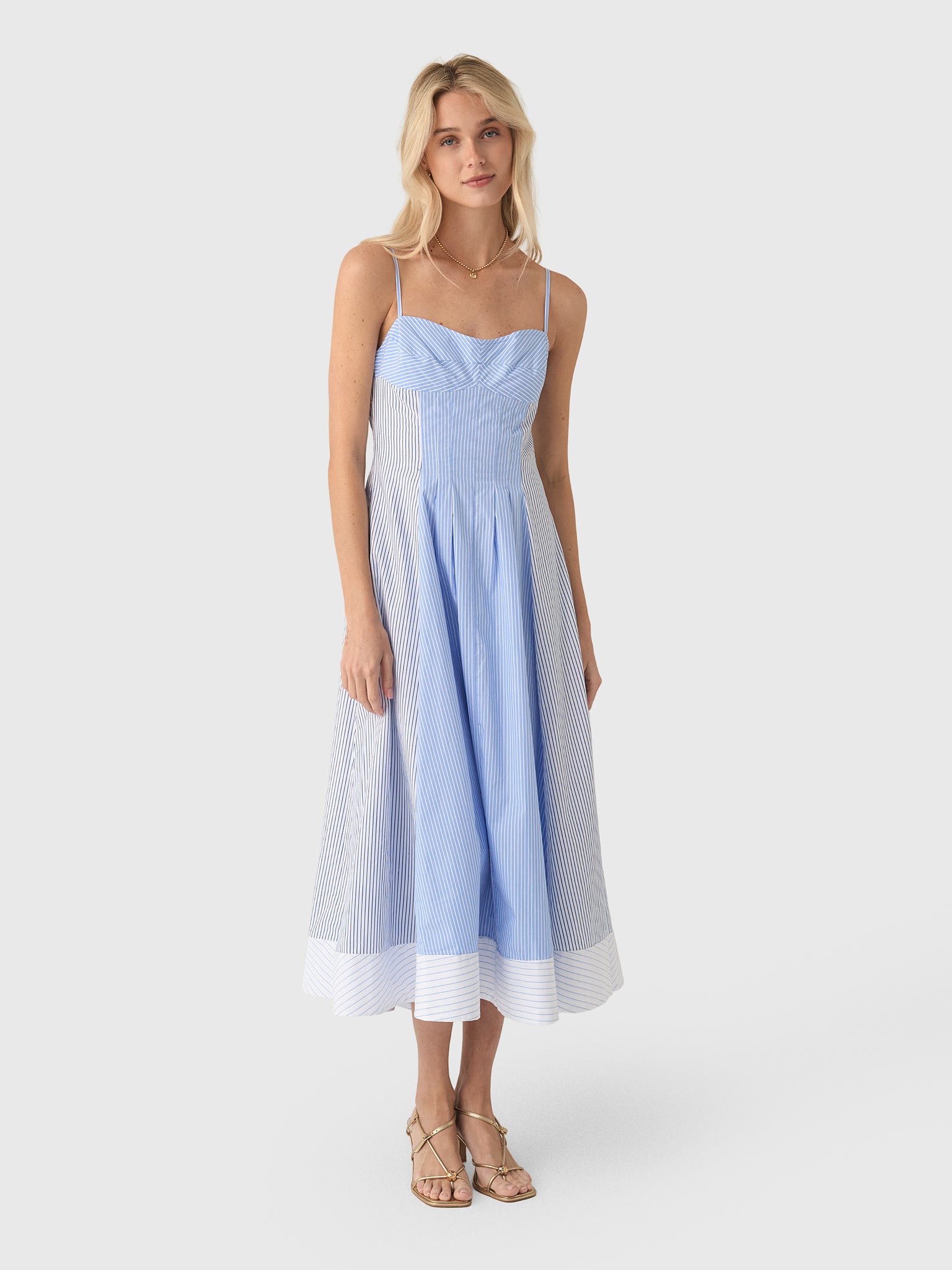 Simkhai Women's Chamberlain Cotton Midi Dress - Saint Bernard