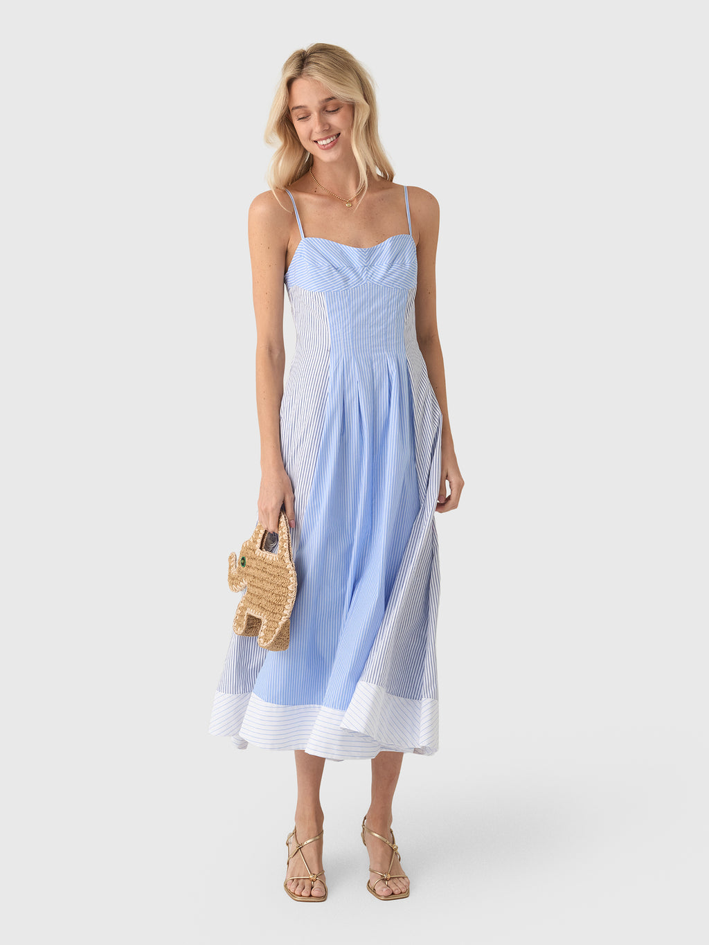 Simkhai Women's Chamberlain Cotton Midi Dress - Saint Bernard