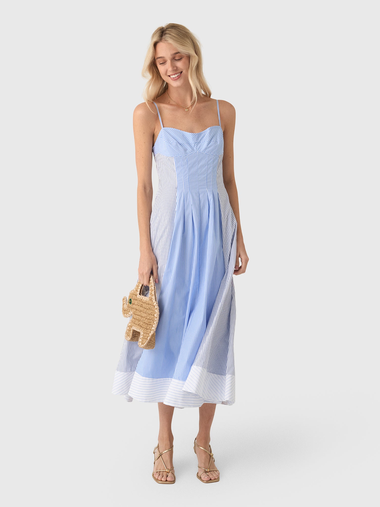 Simkhai Women's Chamberlain Cotton Midi Dress - Saint Bernard