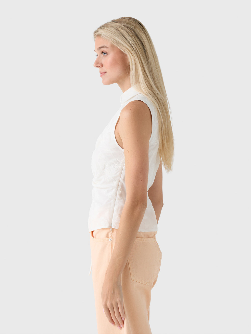 Simkhai Women's Arabella Jacquard Top - Saint Bernard