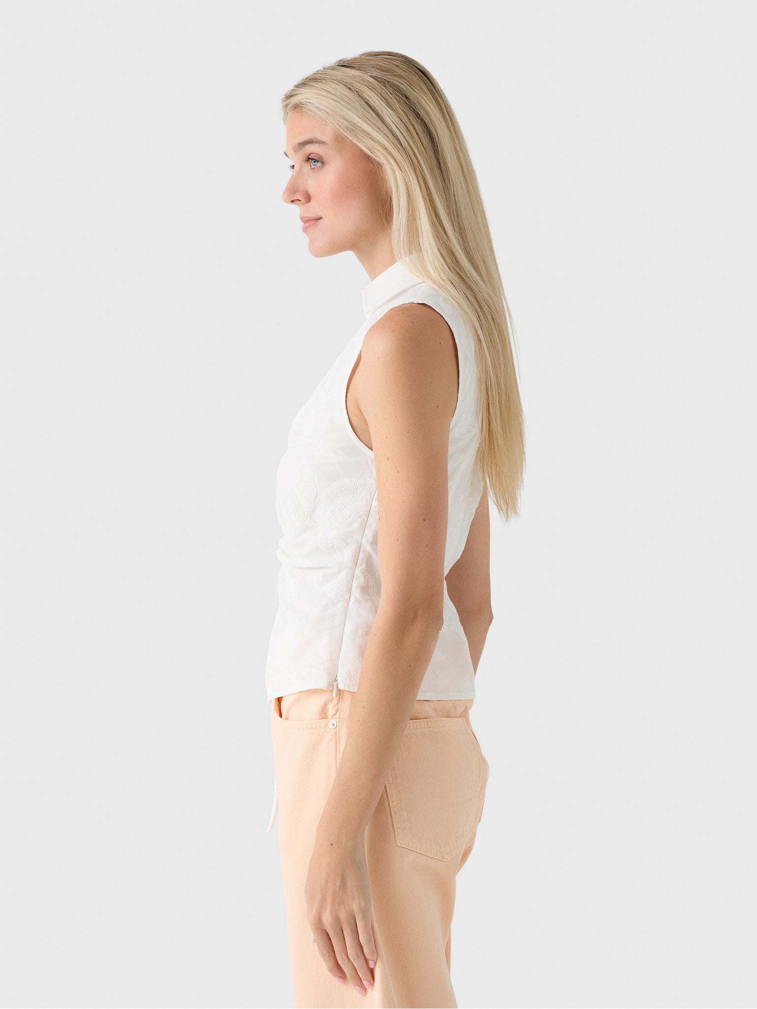 Simkhai Women's Arabella Jacquard Top - Saint Bernard