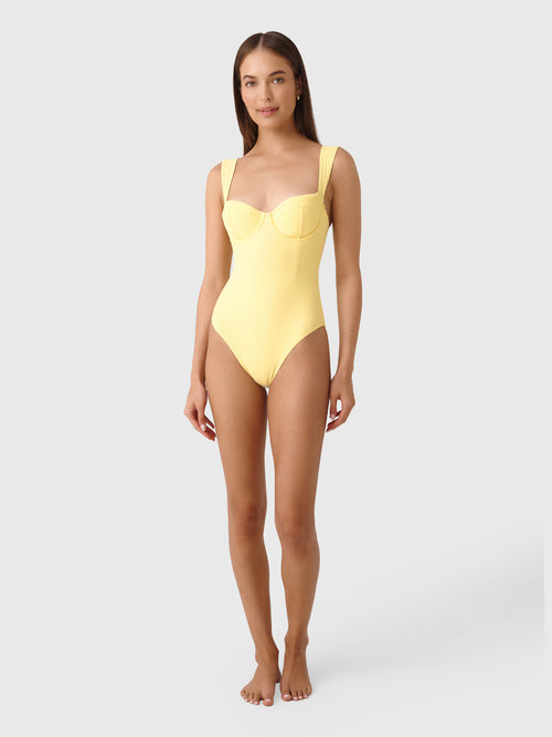 Simkhai Women's Kyle Bustier One-Piece Swimsuit