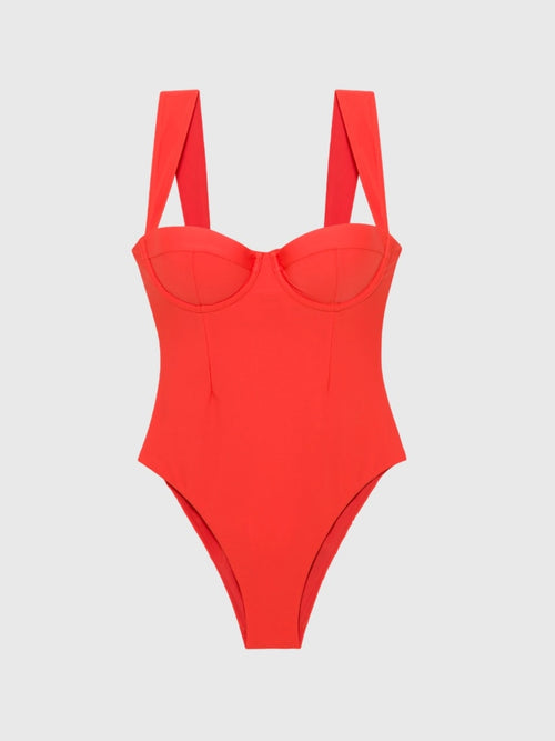 Simkhai Women's Kyle Bustier One-Piece Swimsuit