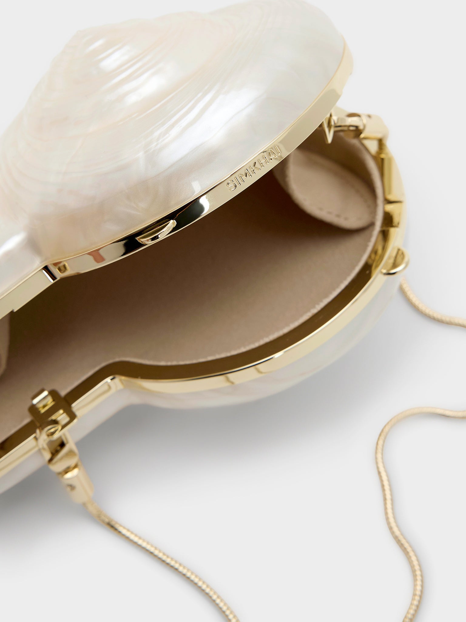 Simkhai Marion Shell Clutch - Saint Bernard