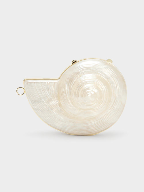 Simkhai Marion Shell Clutch