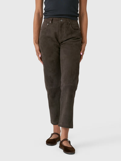 Citizens Of Humanity Women's Winslow Boyfriend Suede Pant - Saint Bernard