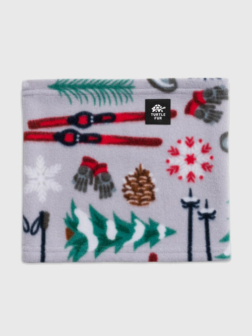Turtle Fur Kids' Playful Prints Fleece Neck Warmer - Saint Bernard