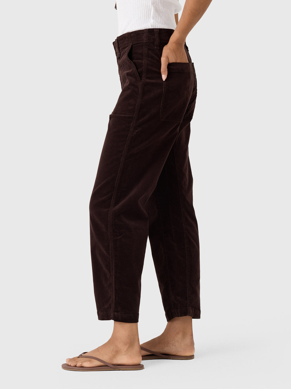 Citizens Of Humanity Women's Winslow Utility Corduroy Pant - Saint Bernard