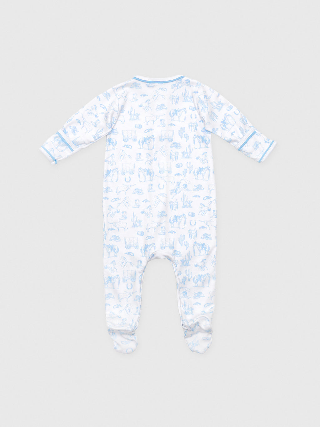 Magnolia Baby Baby Wild West Toile Footie - Saint Bernard