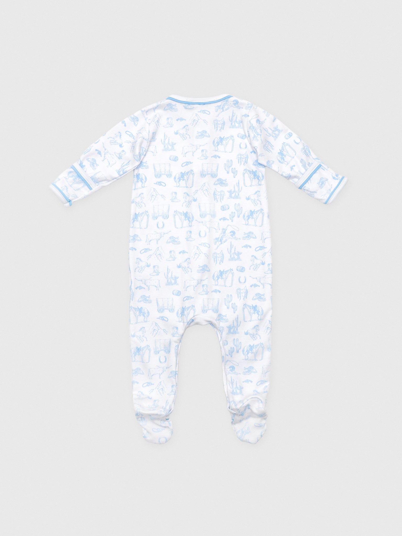 Magnolia Baby Baby Wild West Toile Footie - Saint Bernard