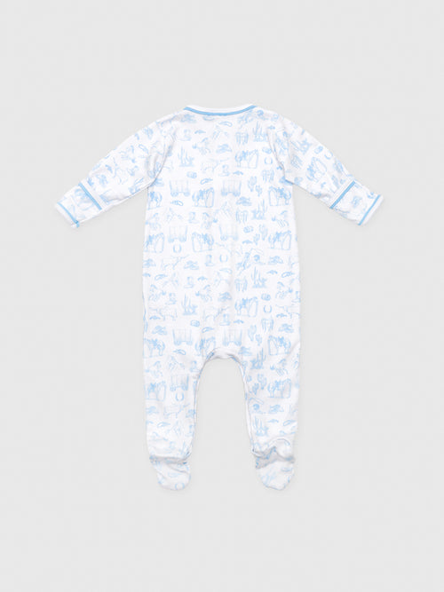 Magnolia Baby Baby Wild West Toile Footie