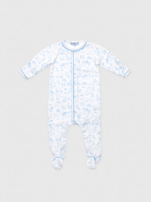 Magnolia Baby Baby Wild West Toile Footie