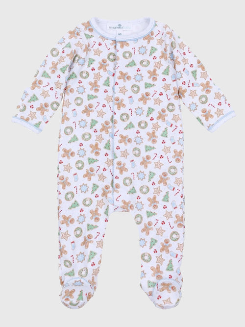 Magnolia Baby Baby Frosted Wonderland Zipper Footie