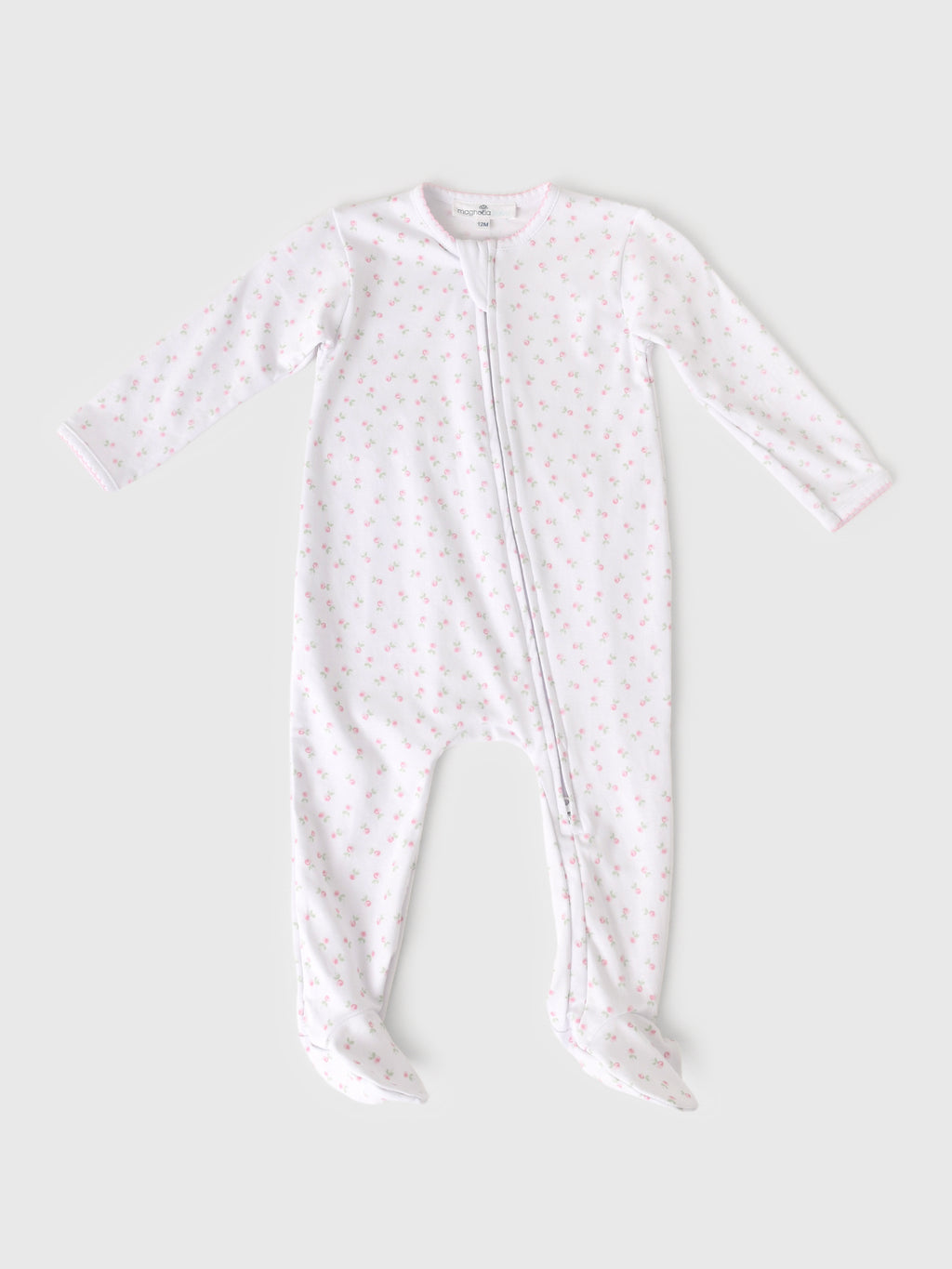 Magnolia Baby Baby Girls' Juliette's Classics Print Zip Footie