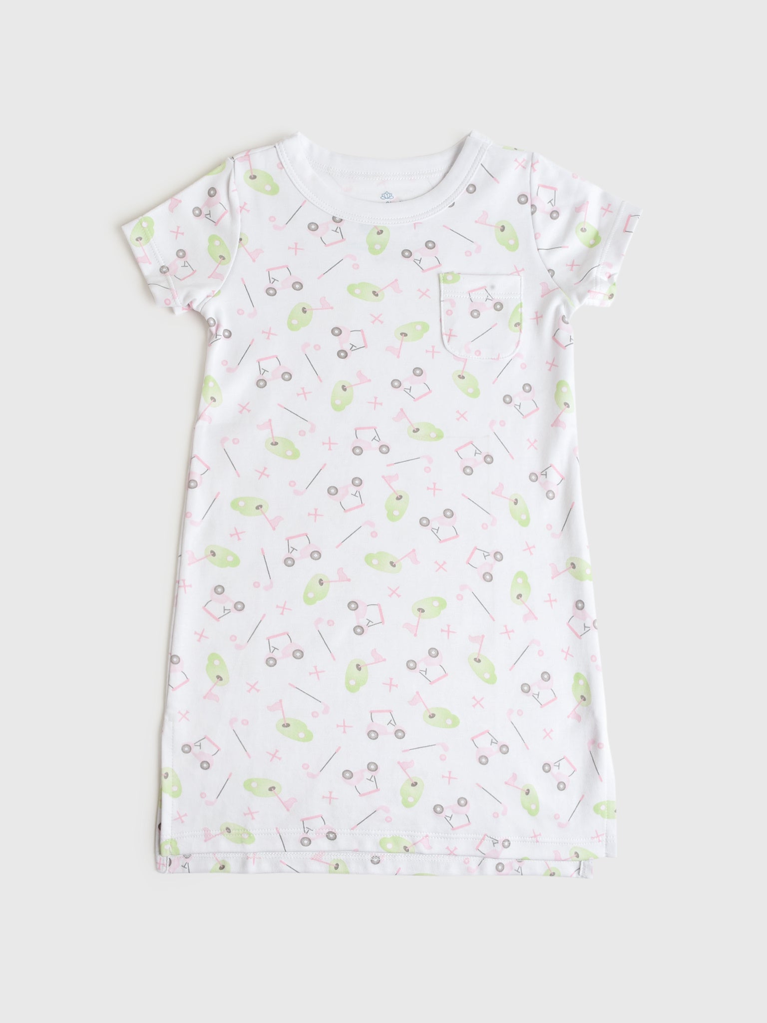Magnolia Baby Girls' Tiny Tee Time Nightdress - Saint Bernard