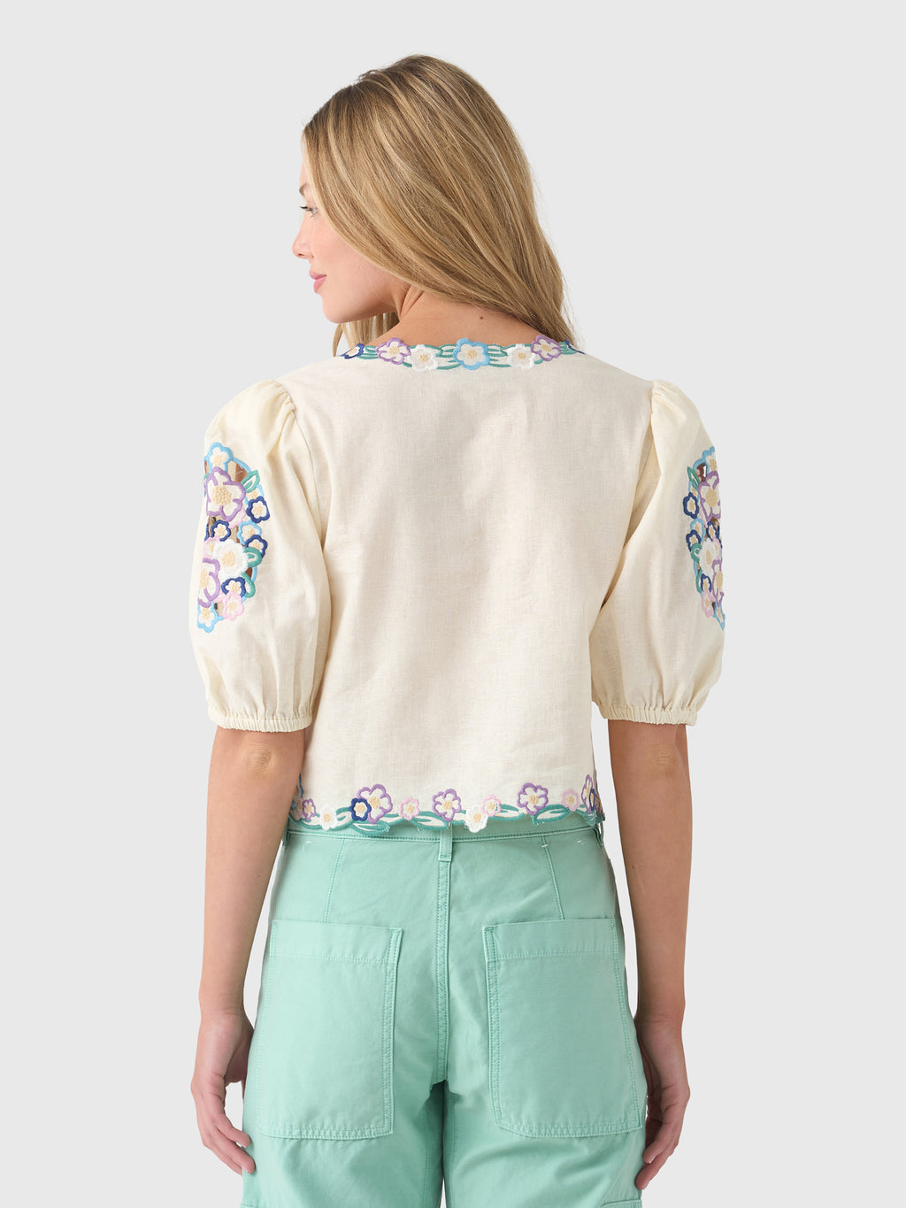 Berenice Women's Clarita Broderie Top - Saint Bernard