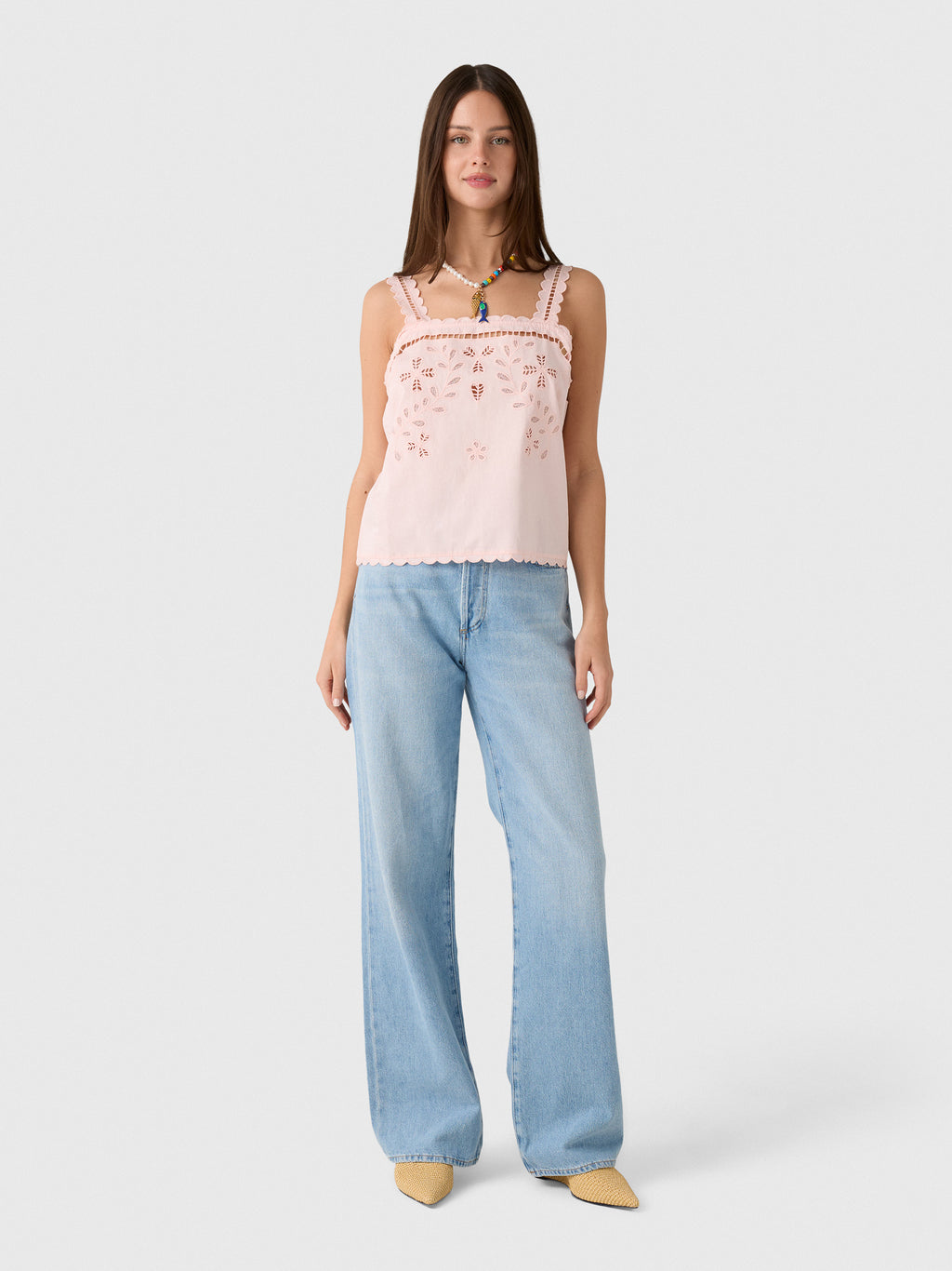 Berenice Women's Clotilde Broderie Top - Saint Bernard