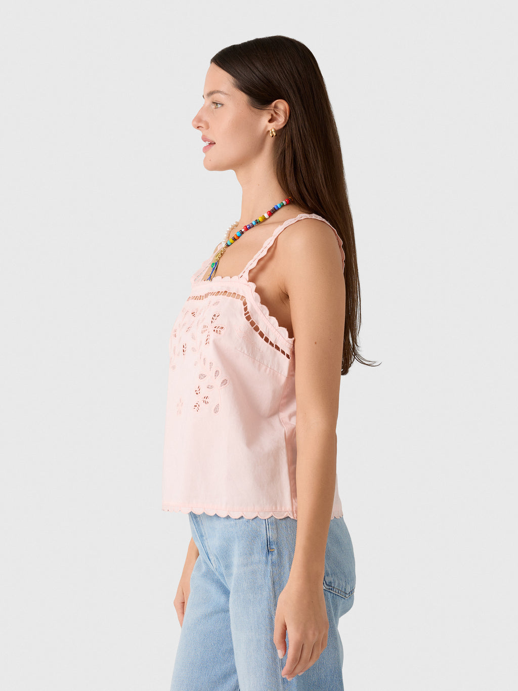 Berenice Women's Clotilde Broderie Top - Saint Bernard