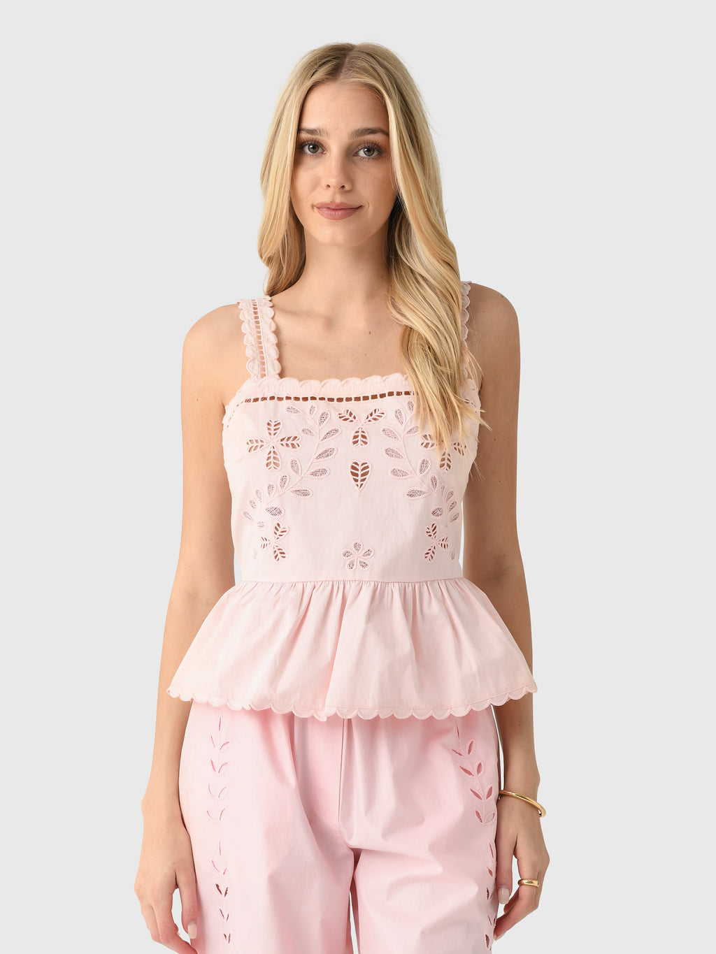 Berenice Women's Clotilde Broderie Top - Saint Bernard
