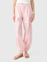 Berenice Women's Pao Broderie Pant - Saint Bernard
