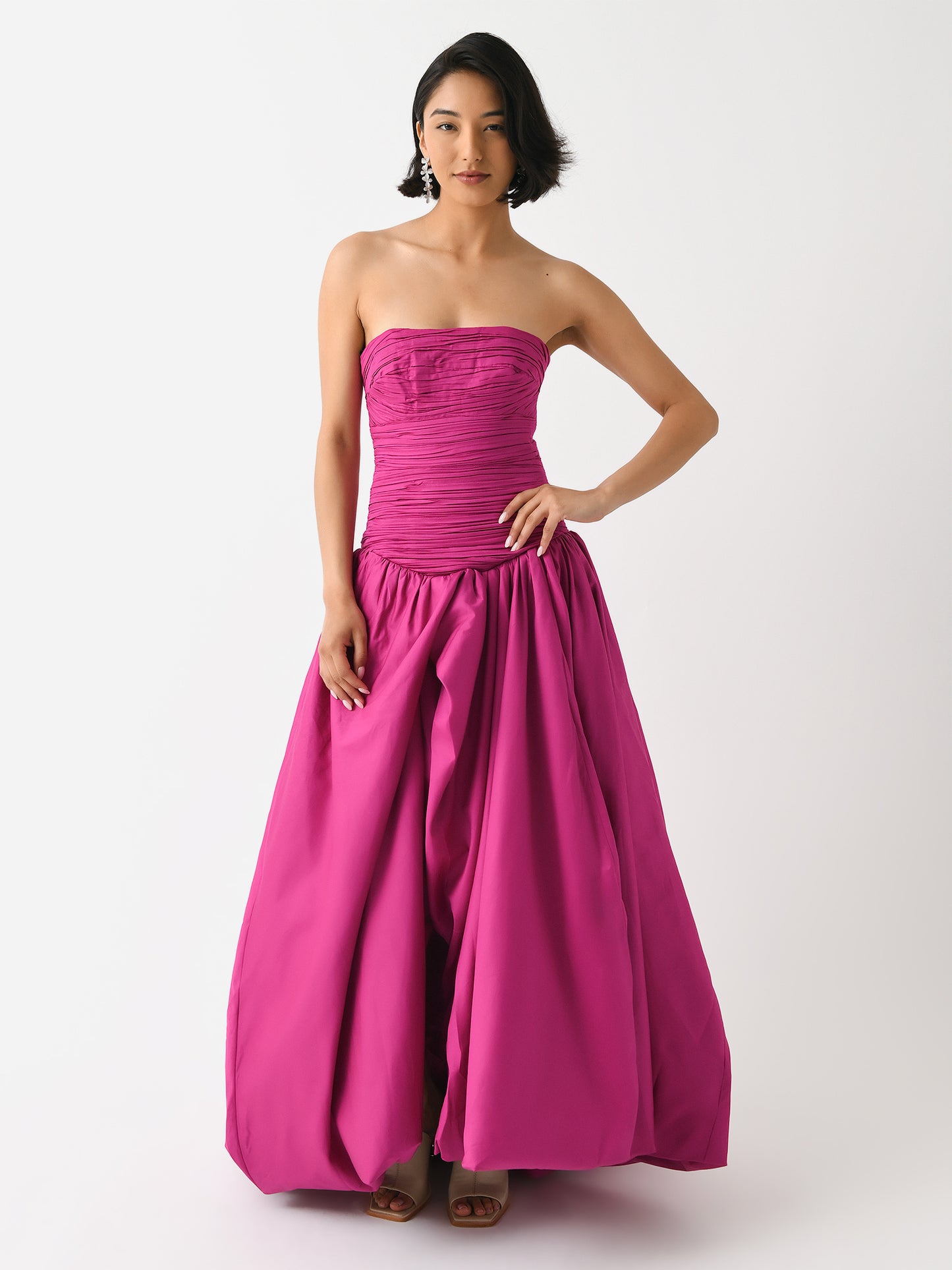 AJE Women's Violette Bubble Hem Maxi Dress